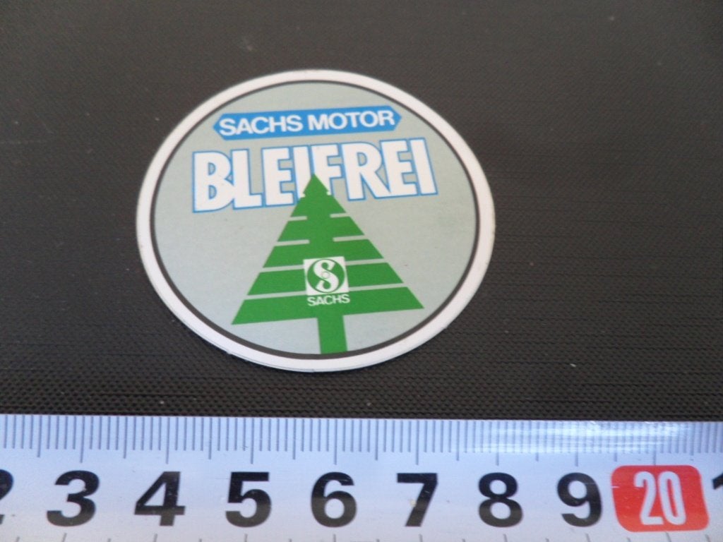 sticker SACHS Motor  Bleifrei, Ophalen, Zo goed als nieuw