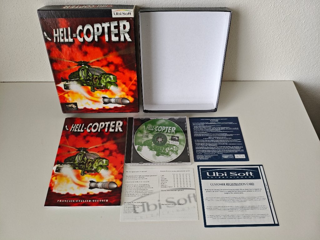 Hell-Copter Big Box PC Game Spel, 1 speler, Verzenden, Gebruikt, Vanaf 18 jaar