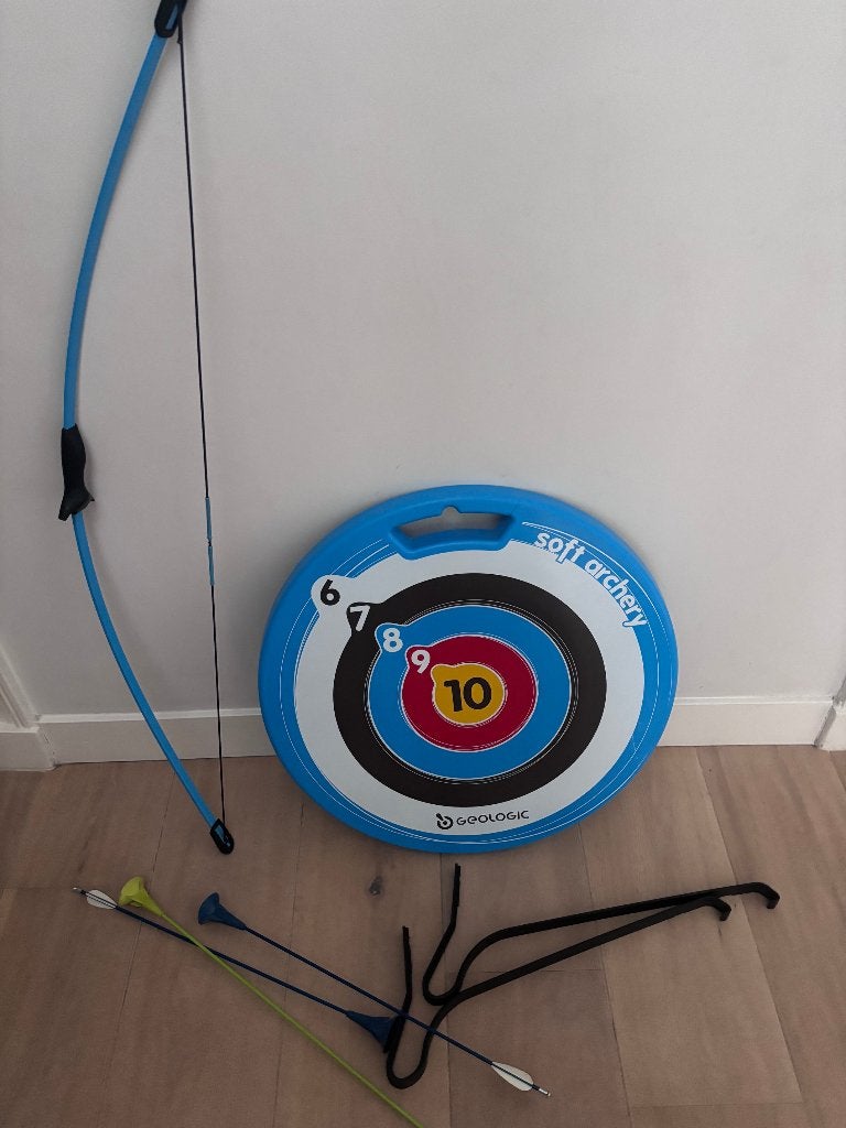 Decathlon Geologic Soft Archery Set | Boog, doel en 3 pijlen, Ophalen, Zo goed als nieuw, Overige typen