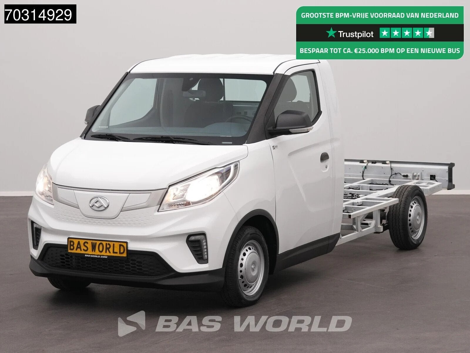 Maxus eDeliver 3 50 Kwh 327km WLTP Stad Chassis Cabine 100%, Auto's, Bestelauto's, Automaat, Stof, 150 kg, Maxus