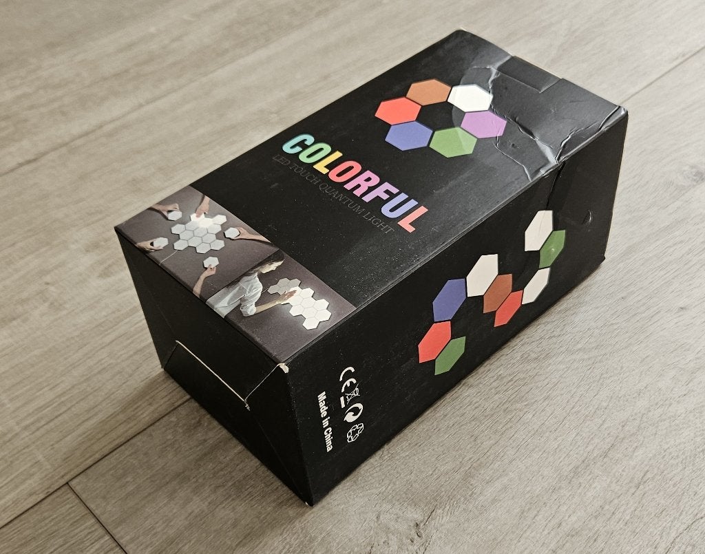 Hexagon Touch LED Lamp Smart RGB Wandlamp met AB en Touch, Kunststof, Overige fittingen, Ophalen of Verzenden, Wandlamp