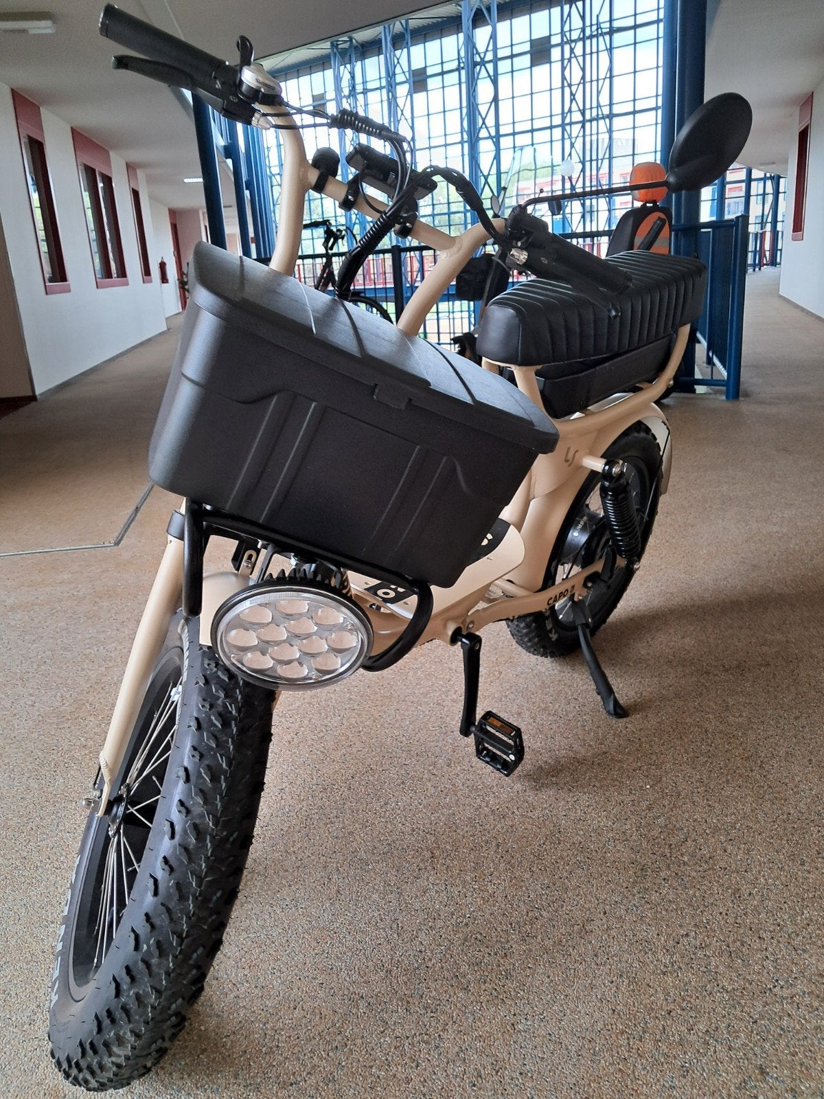 Zo goed als nieuwe Don Souris Capo e-bike met koffer
