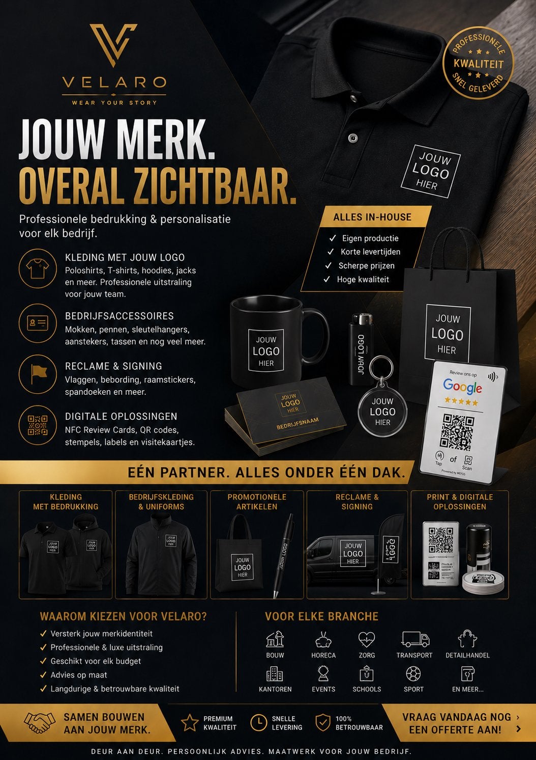 Logo laten borduren op kleding-Bedrijfskleding-Werkkleding, Printen of Kopiëren