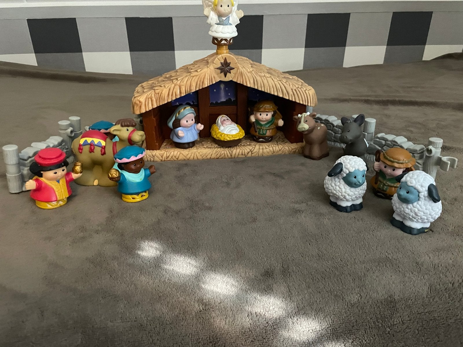 Fisher-Price Little People Kerststal met figuren, Ophalen of Verzenden, Zo goed als nieuw, Jongen of Meisje