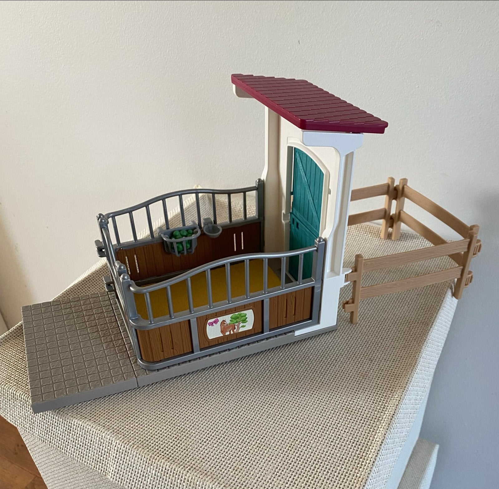 Schleich paardenstal met hekwerk, Ophalen of Verzenden, Gebruikt, Jongen of Meisje