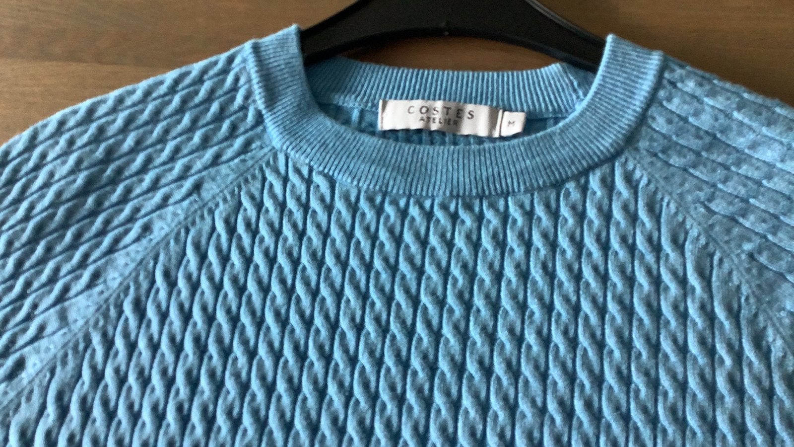 COSTES TOP blauw&rood maat M, Kleding | Dames, Tops, Blauw, Zo goed als nieuw, Korte mouw, Ophalen