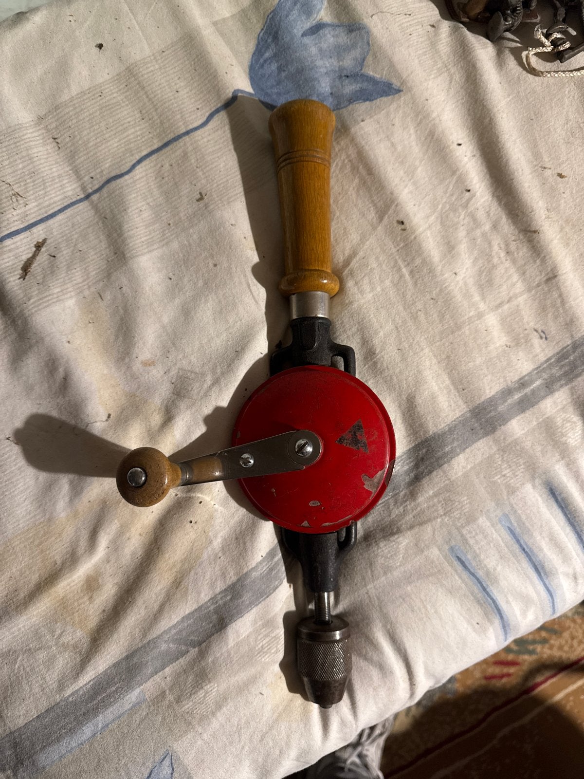 handboor - Boormachine met houten handvat, Ophalen, Gebruikt, Boormachine