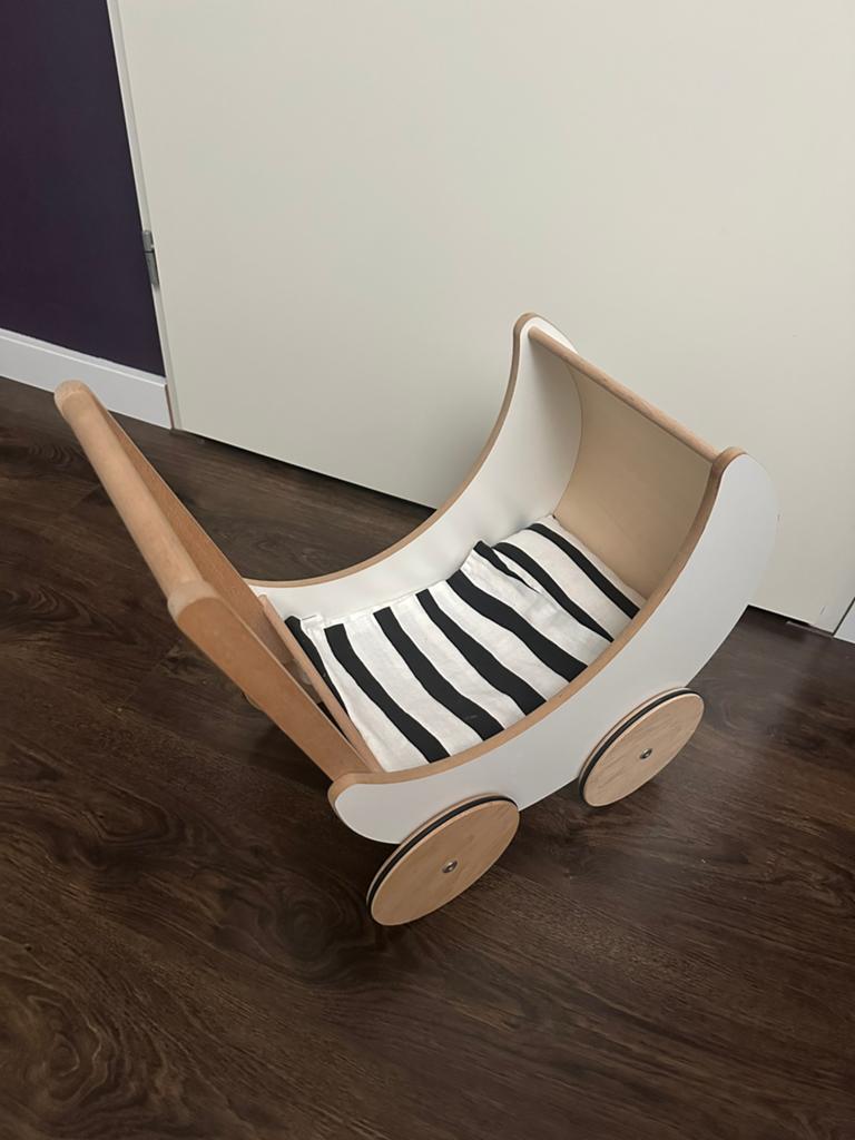 Ooh Noo poppenwagen hout, Ophalen, Zo goed als nieuw, Duw- of Trekspeelgoed