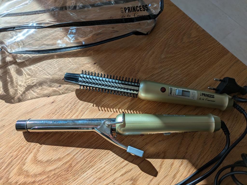 Princess Haarstyling Set: Krultang & Borstel, Ophalen, Gebruikt, Haarverzorging