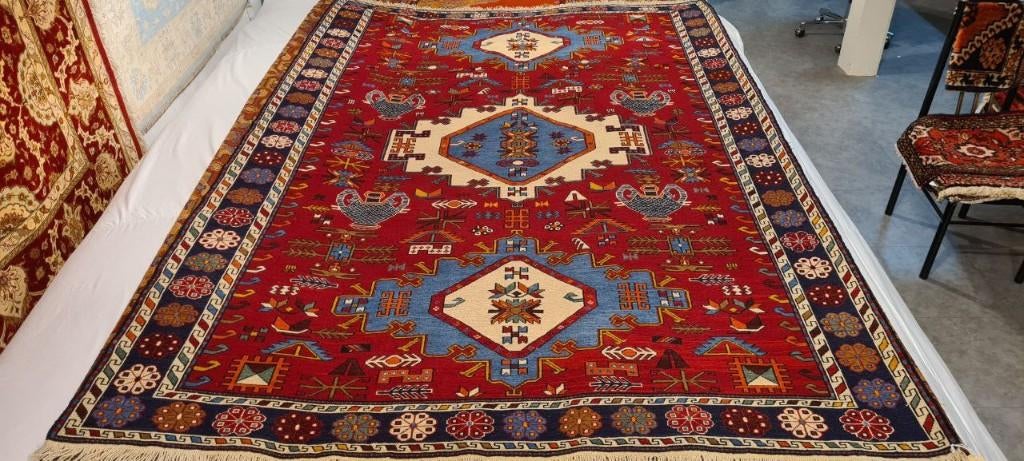 Perzische tapijten Soumak kelim 302x203/kleed/Oosterse/Loper, Www.simatapijten.nl, 150 tot 200 cm, Ophalen of Verzenden, Info@simatapijten.nl