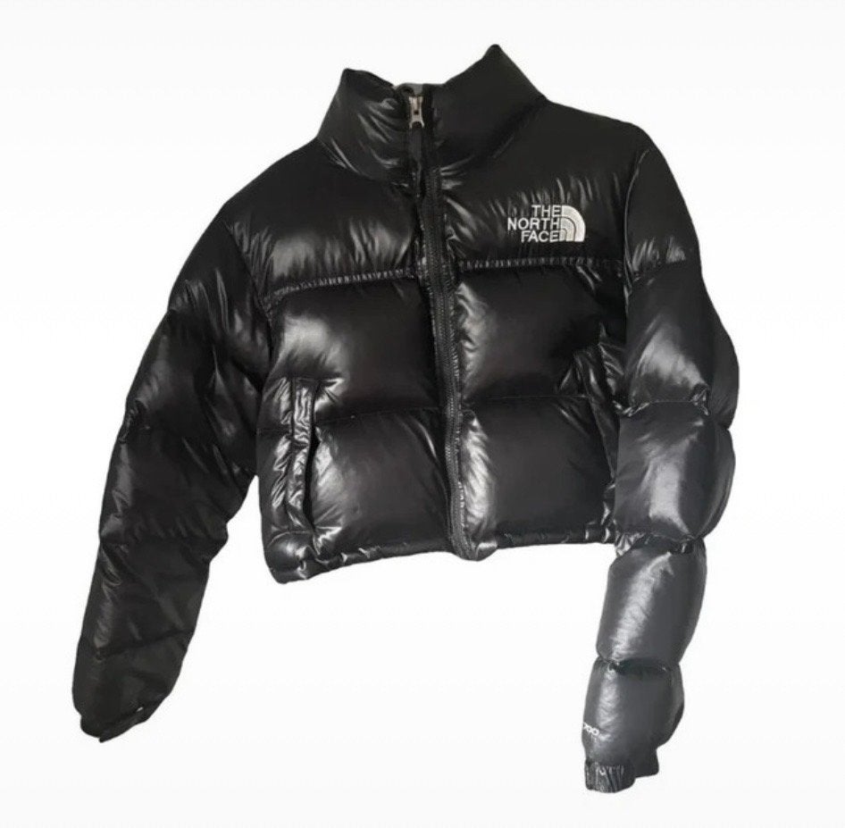 The North Face Zwart Pufferjack, Ophalen, Gedragen, Maat 36 (S), Zwart