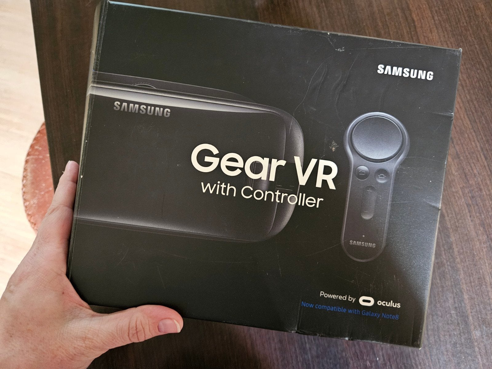 Samsung Gear VR bril met controller - Zo goed als nieuw, Spelcomputers en Games, Ophalen of Verzenden, Gebruikt, VR-bril, Telefoon