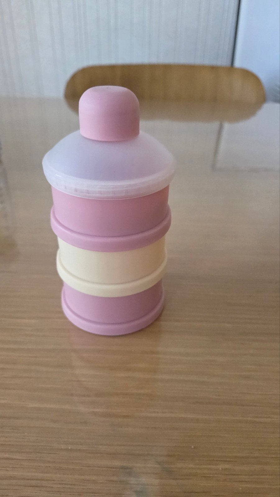 Alvär Baby Melkpoederdispenser - Roze/Geel, Kinderen en Baby's, Ophalen of Verzenden, Nieuw