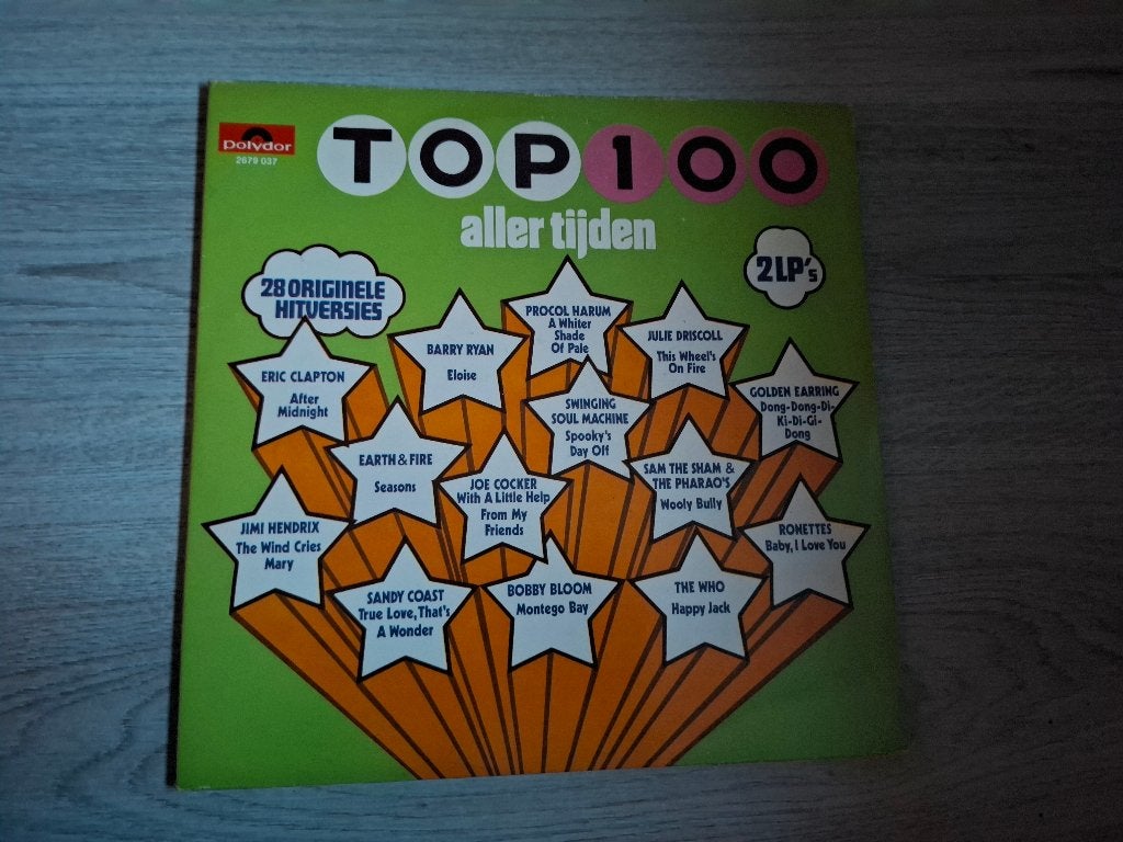 2 LP verzamel Top 100 Aller Tijden. (1972), Cd's en Dvd's, LP, Gebruikt, Originele persing, Ophalen of Verzenden