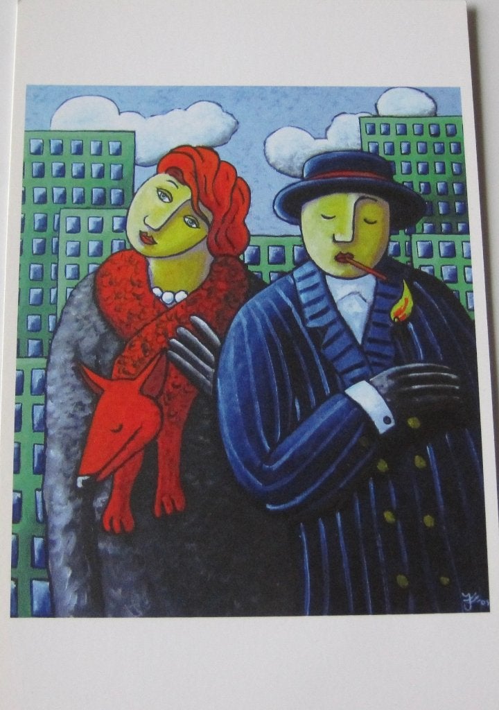 Jacques Tange - Stupid rich people - nieuwe ansichtkaart, Ophalen of Verzenden, 1980 tot heden, Ongelopen, Overige thema's
