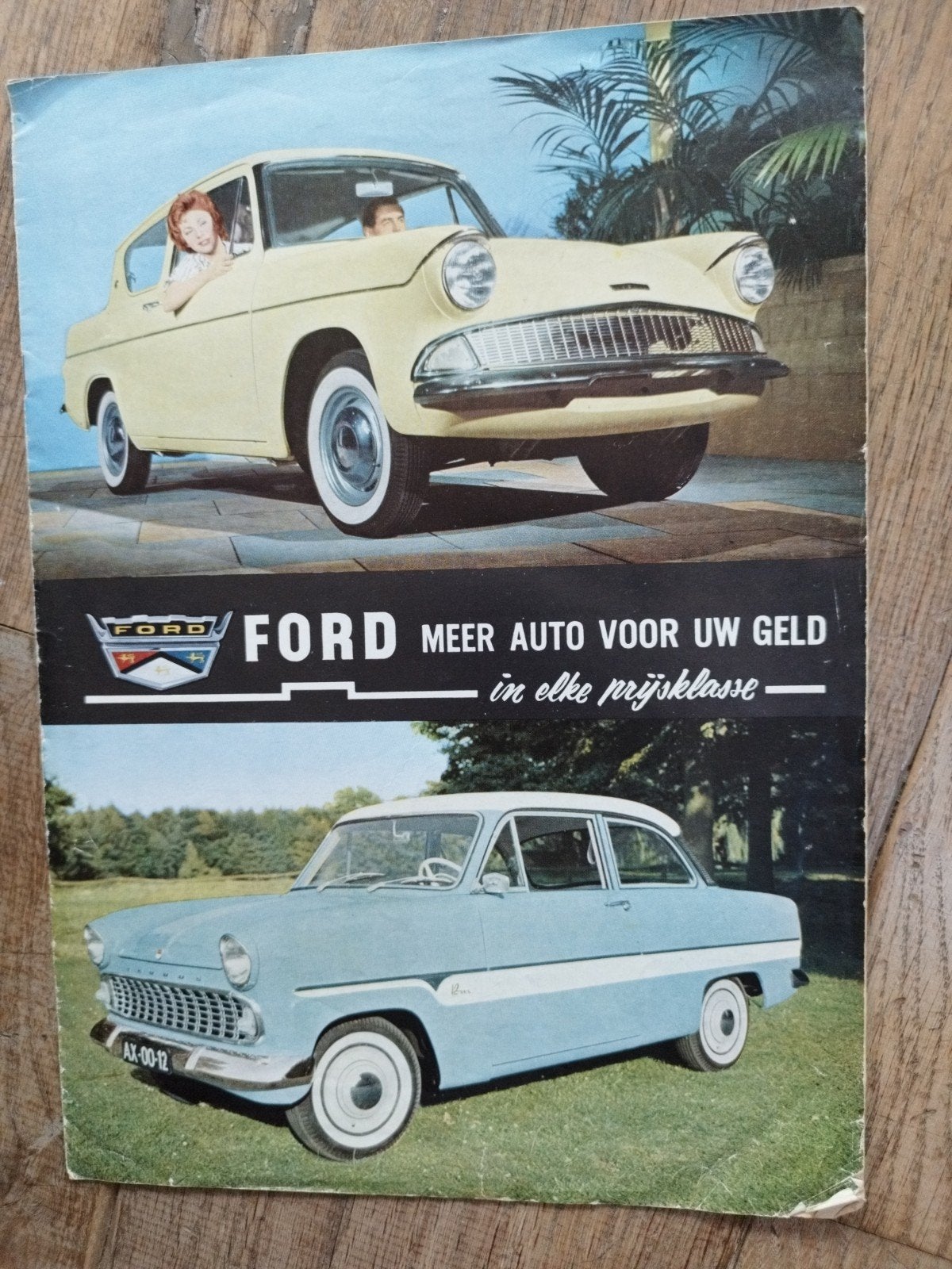 Ford brochure 1960 - Nederlands - 12 pagina's, Gelezen, Ford, Ophalen of Verzenden, Ford