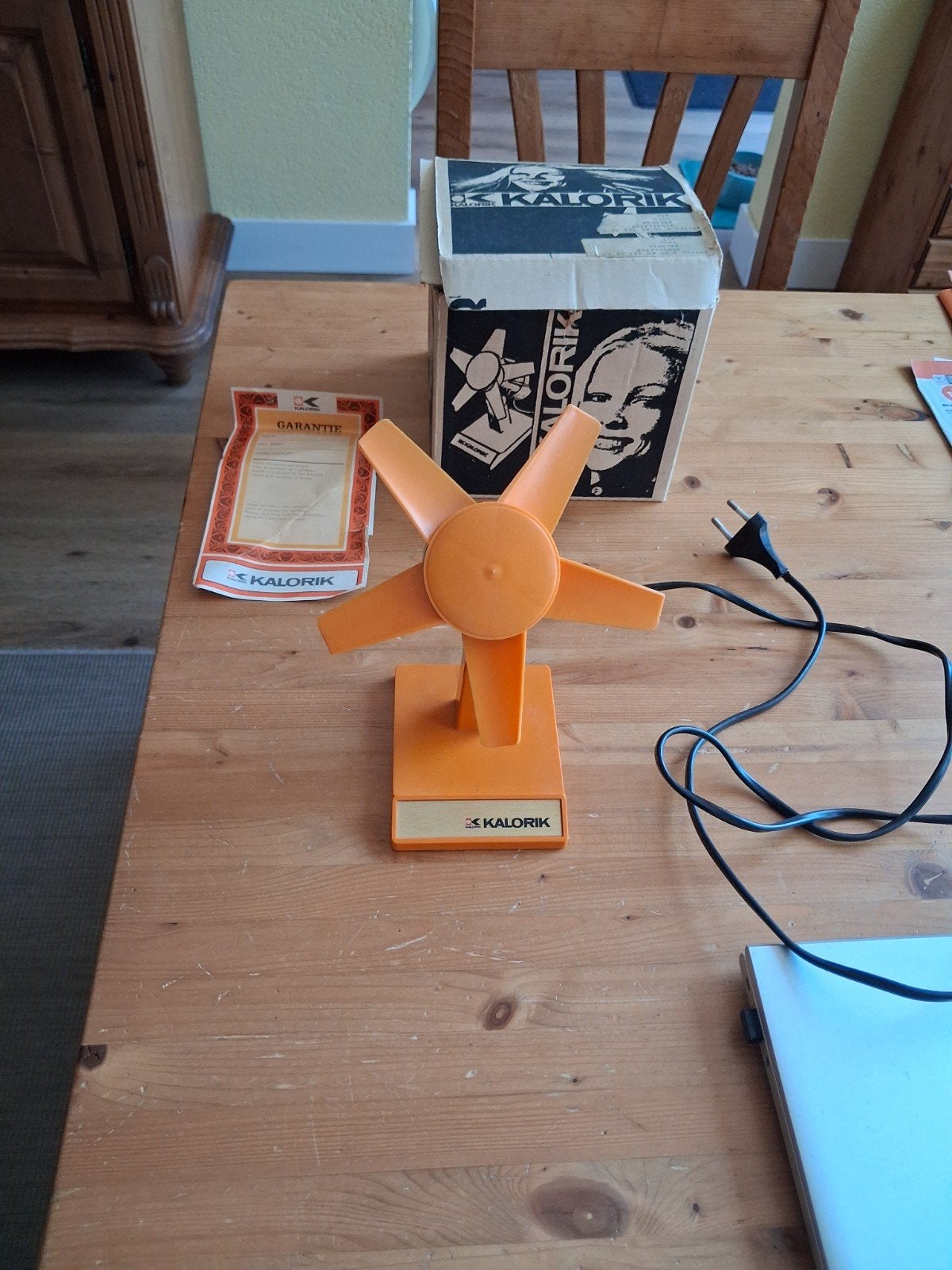 Kalorik tafelventilator met originele doos., Ophalen of Verzenden, Gebruikt, Tafelventilator
