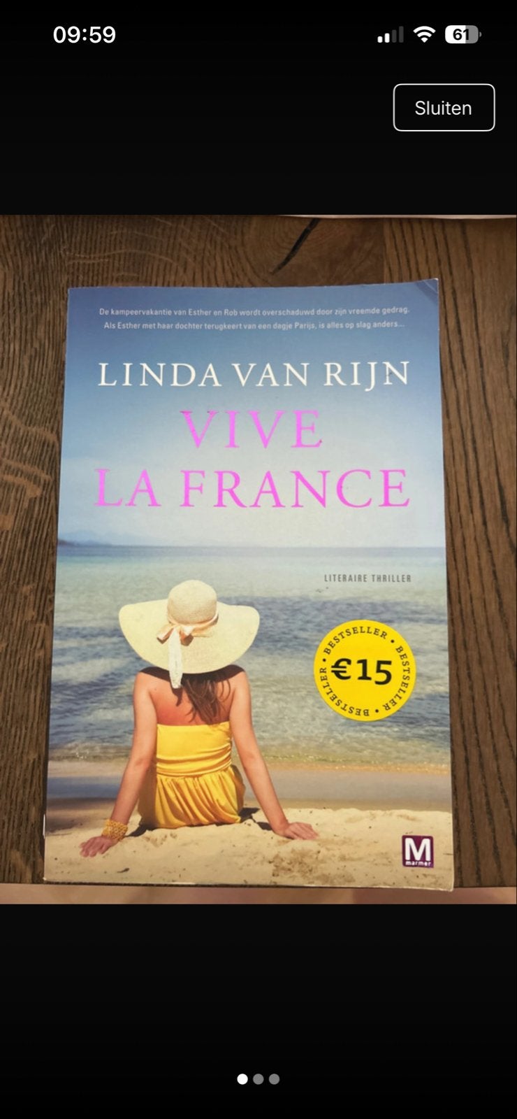 Linda van Rijn - Vive La France (Literaire thriller), Ophalen of Verzenden, Gelezen, Nederland
