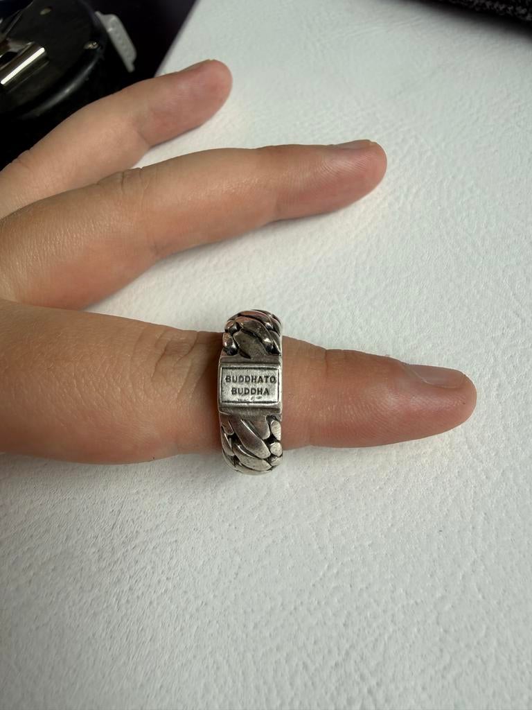 Buddha to Buddha Ben Small ring zilver - Maat 17, Sieraden, Tassen en Uiterlijk, Ringen, Gebruikt, Dame of Heer, 17 tot 18, Zilver