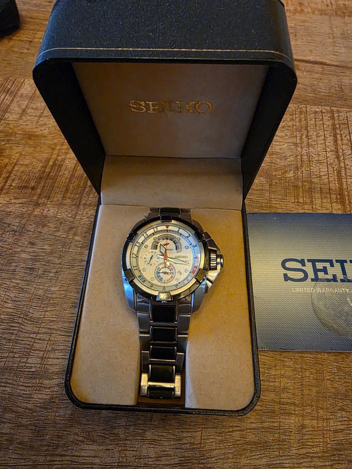 Seiko Velatura Yachting Timer Chronograaf Herenhorloge, Sieraden, Tassen en Uiterlijk, Horloges | Heren, Gebruikt, Staal, Polshorloge