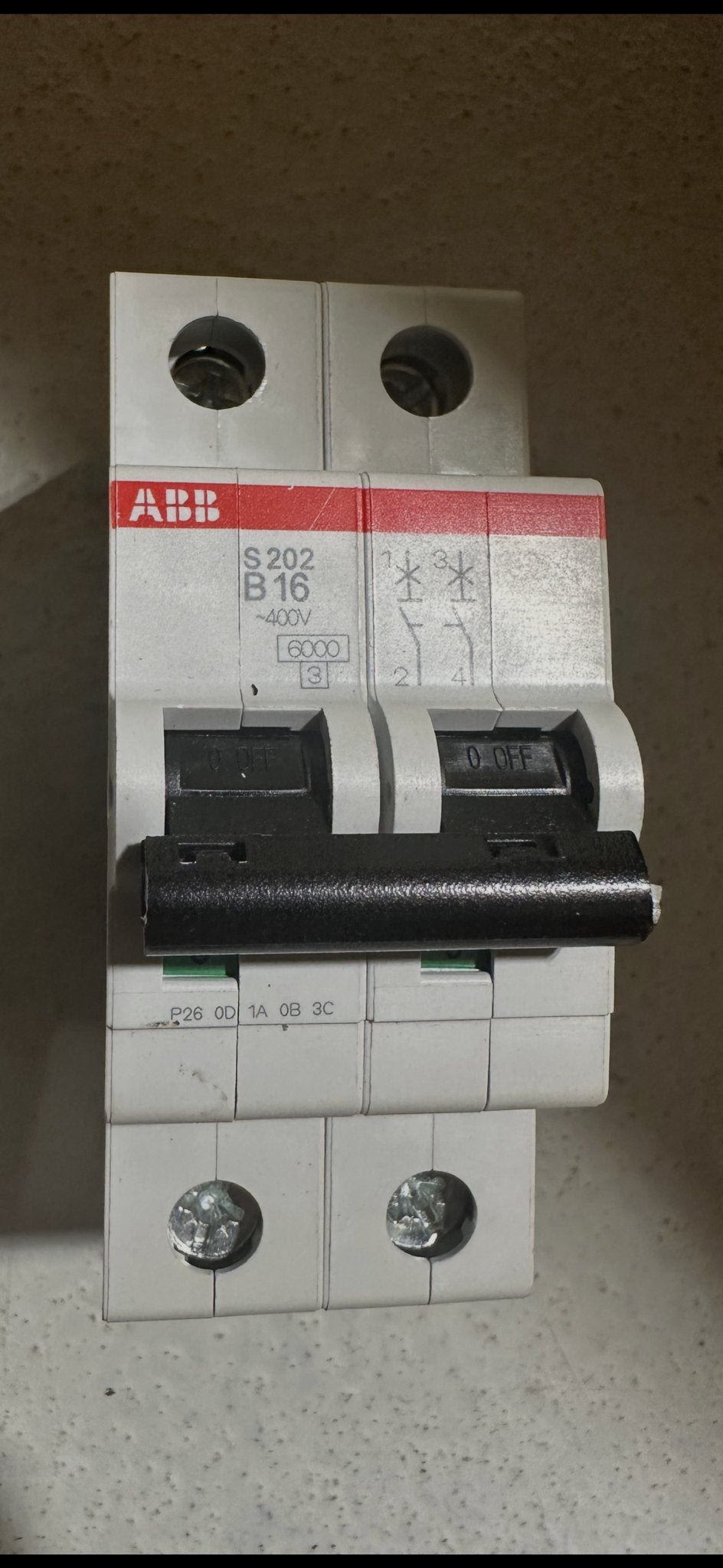 ABB Haf S Installatieautomaat S202-B16 - 2-polig, 16A, Ophalen of Verzenden, Nieuw, Overige typen
