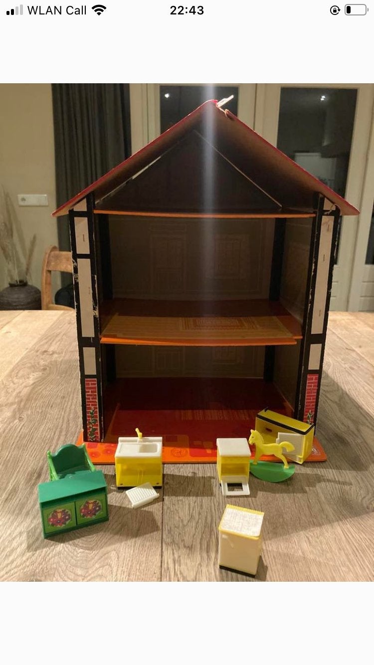 Sio vintage poppenhuis, Kinderen en Baby's, Speelgoed | Poppenhuizen, Ophalen of Verzenden, Zo goed als nieuw, Poppenhuis