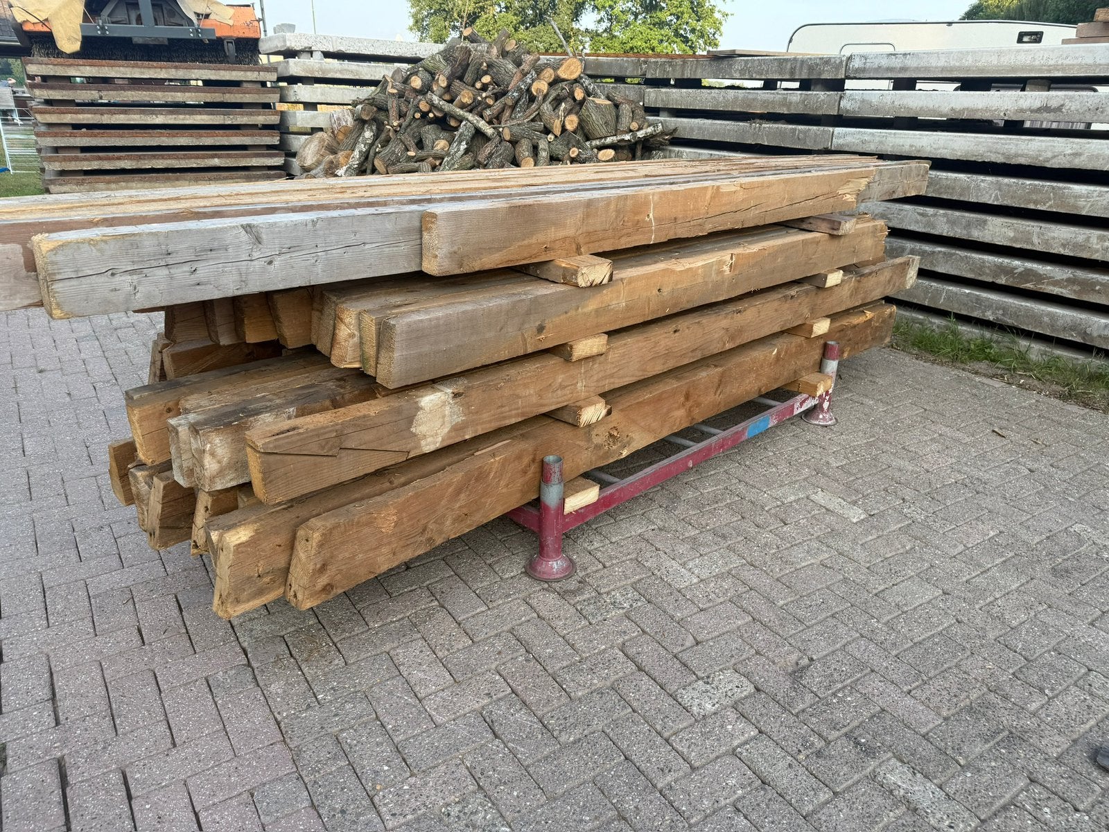 Balken oud gedemonteerd, Ophalen, Zo goed als nieuw, 250 cm of meer, Balken