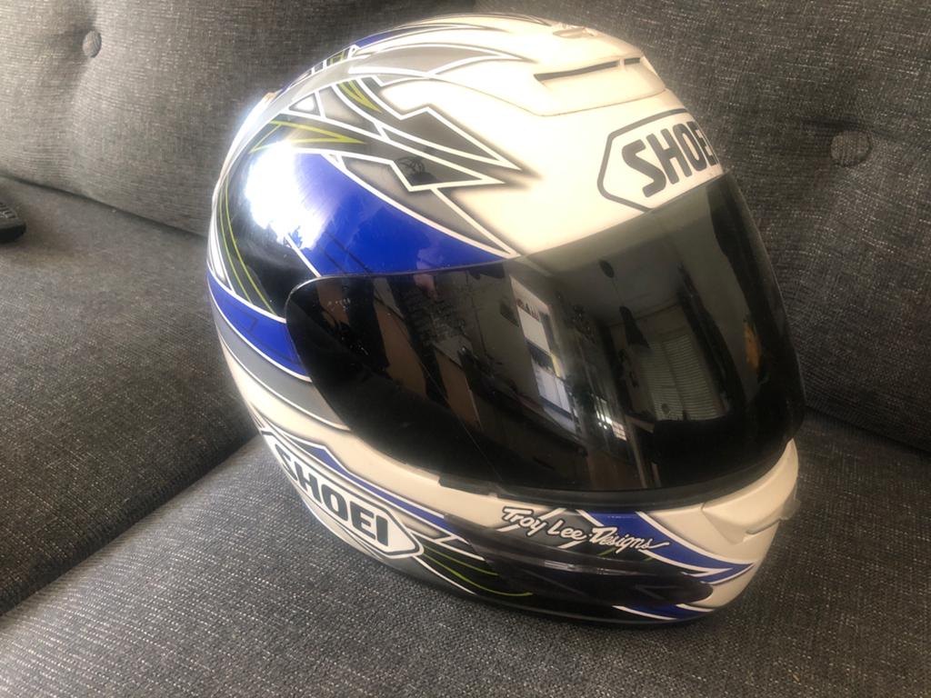 Shoei Integraalhelm - Troy Lee Designs, Motoren, Kleding | Motorhelmen, Heren, Integraalhelm, Shoei, Tweedehands, Ophalen of Verzenden