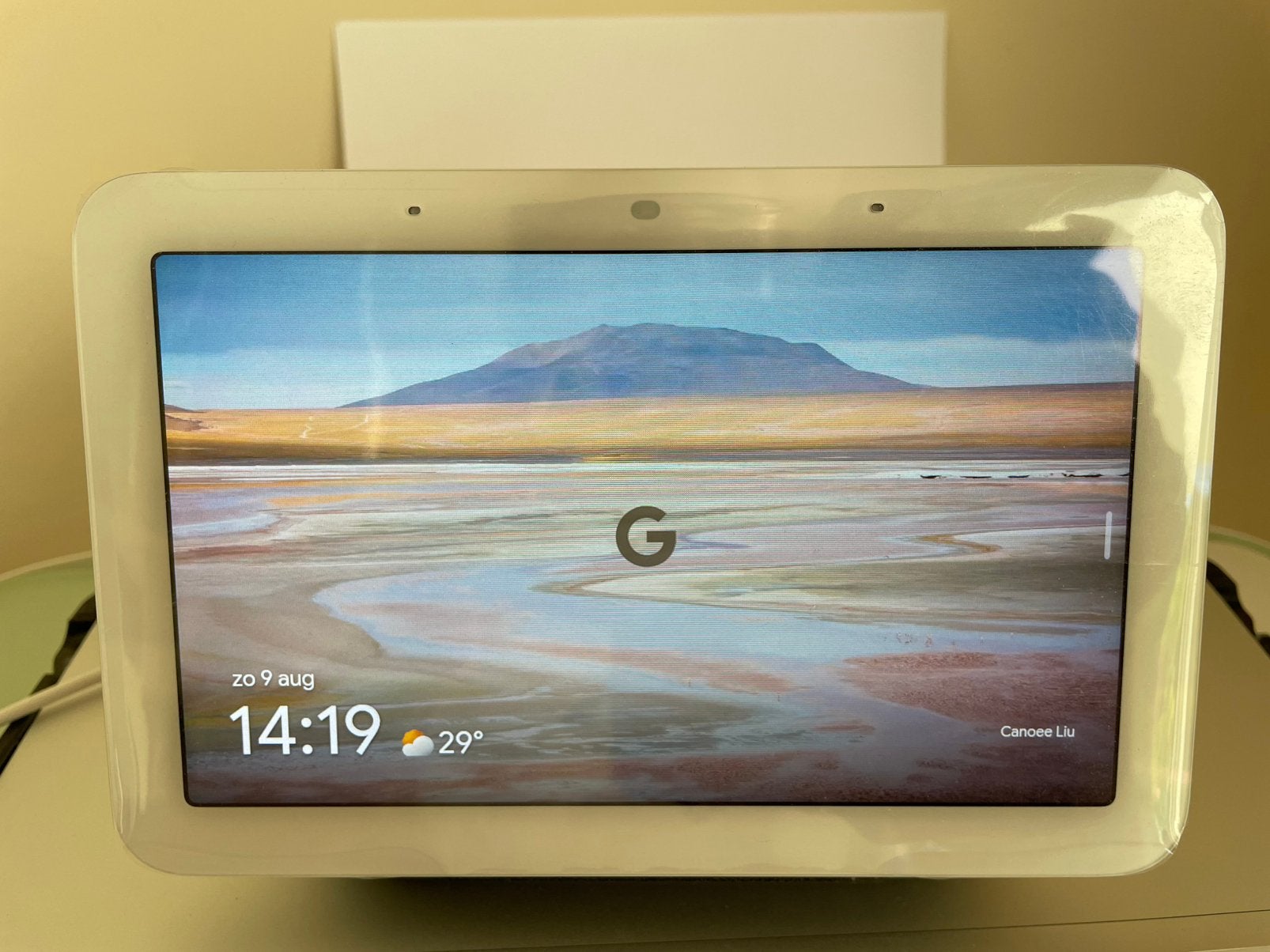 Google nest hub 2e generatie-beschermfolie zit er op, Ophalen, Zo goed als nieuw