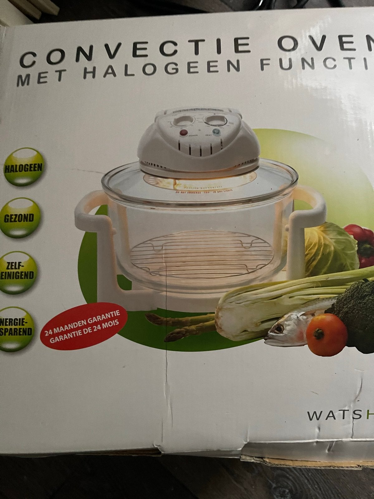Whatshome Convectie-oven met Halogeenfunctie, Overige merken, Hete lucht, Nieuw, Vrijstaand