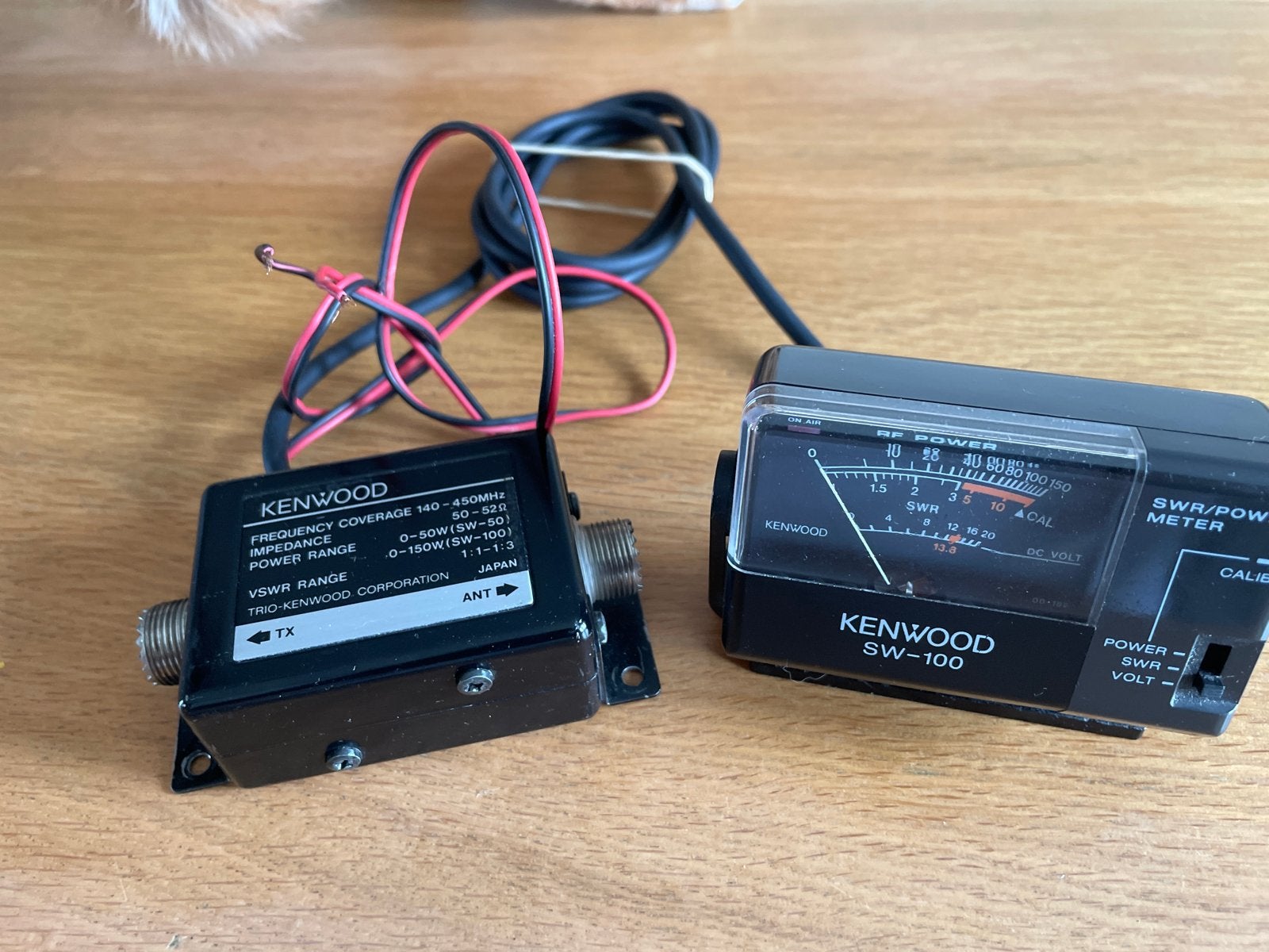 Kenwood SW-100 SWR/Power Meter met sensor, Telecommunicatie, Zenders en Ontvangers, Ophalen of Verzenden, Gebruikt, Zender en Ontvanger