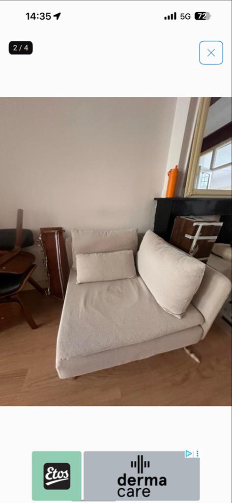 IKEA Söderhamn hoekelement - Zeer nette staat, Ophalen of Verzenden, Zo goed als nieuw, Hoekbank, Stof