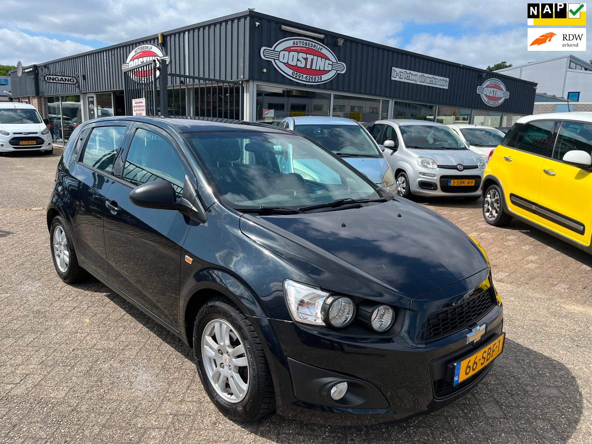 Chevrolet Aveo 1.2 LS(st-bekr,5drs,airco,lmv,bj11,2499,-), Auto's, Chevrolet, Voorwielaandrijving, Euro 5, Aveo, 4 cilinders