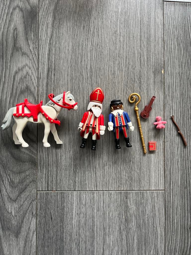 Playmobil Sinterklaas en Piet met Schimmel en accessoires, Ophalen, Gebruikt, Complete set