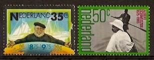 Nederland NVPH nr 1073/4 postfris Albert Schweitzer 1975, Ophalen of Verzenden, Na 1940, Postfris