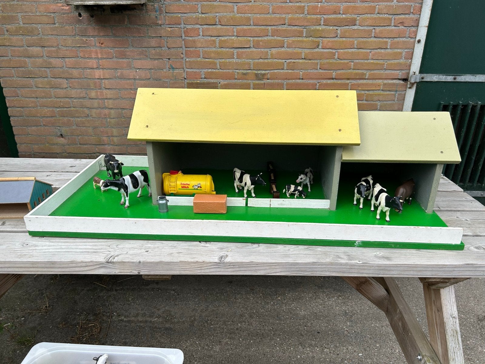 Speelboerderij met koeien en accessoires, Ophalen, Gebruikt, Jongen of Meisje