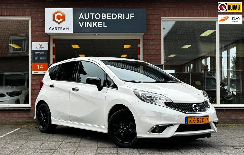Nissan Note 1.2 DIG-S Black Edition *Trekhaak*Navi*Airco*Cru, Auto's, 1025 kg, Stof, Gebruikt, Euro 6