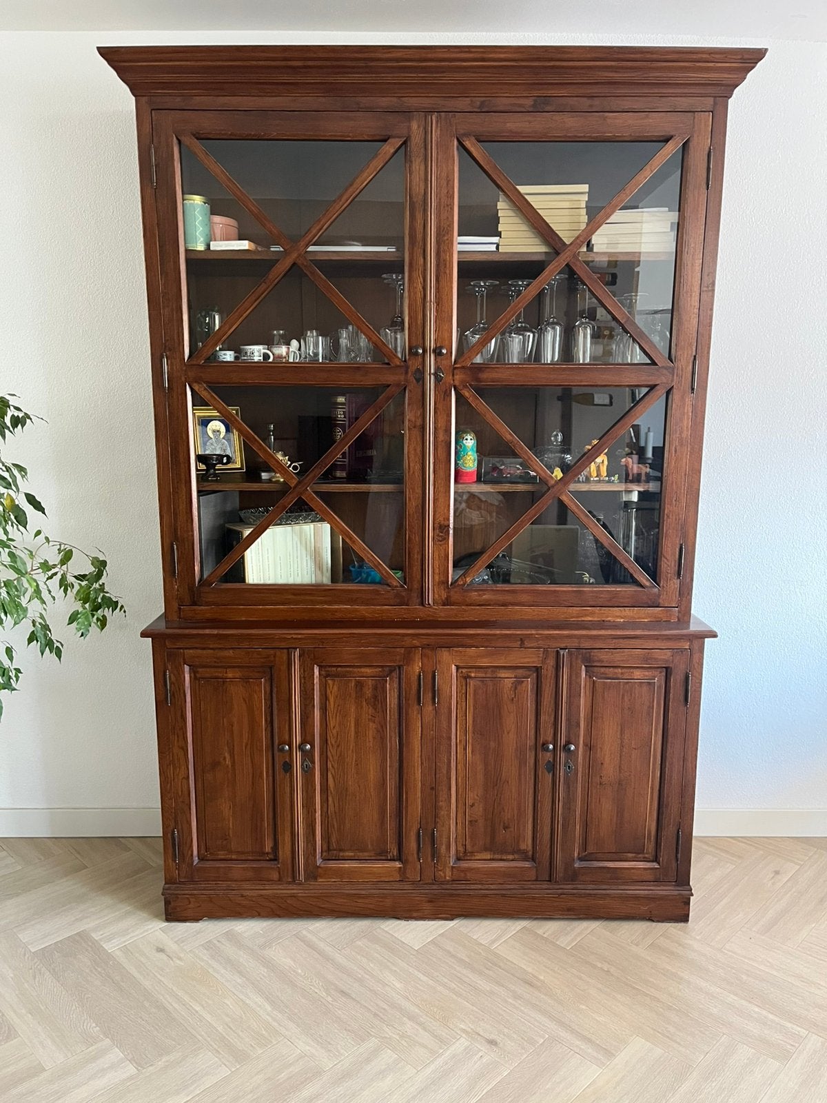 Eichholtz vitrinekast, Huis en Inrichting, Kasten | Buffetkasten, Ophalen, 200 cm of meer, 150 tot 200 cm, 25 tot 50 cm