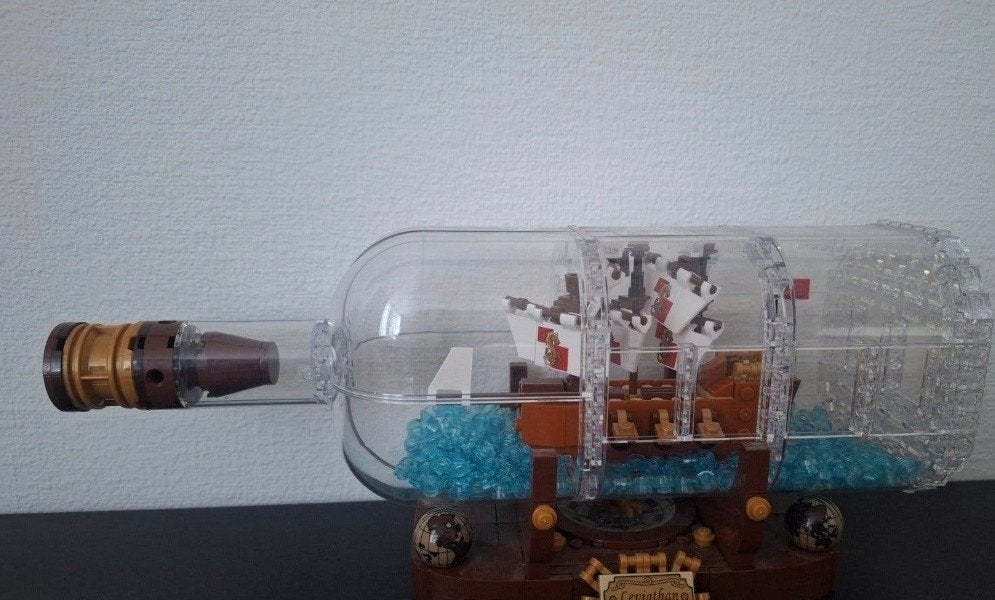LEGO Ideas 21313 Schip in Fles - Compleet met boekje, Ophalen of Verzenden, Gebruikt