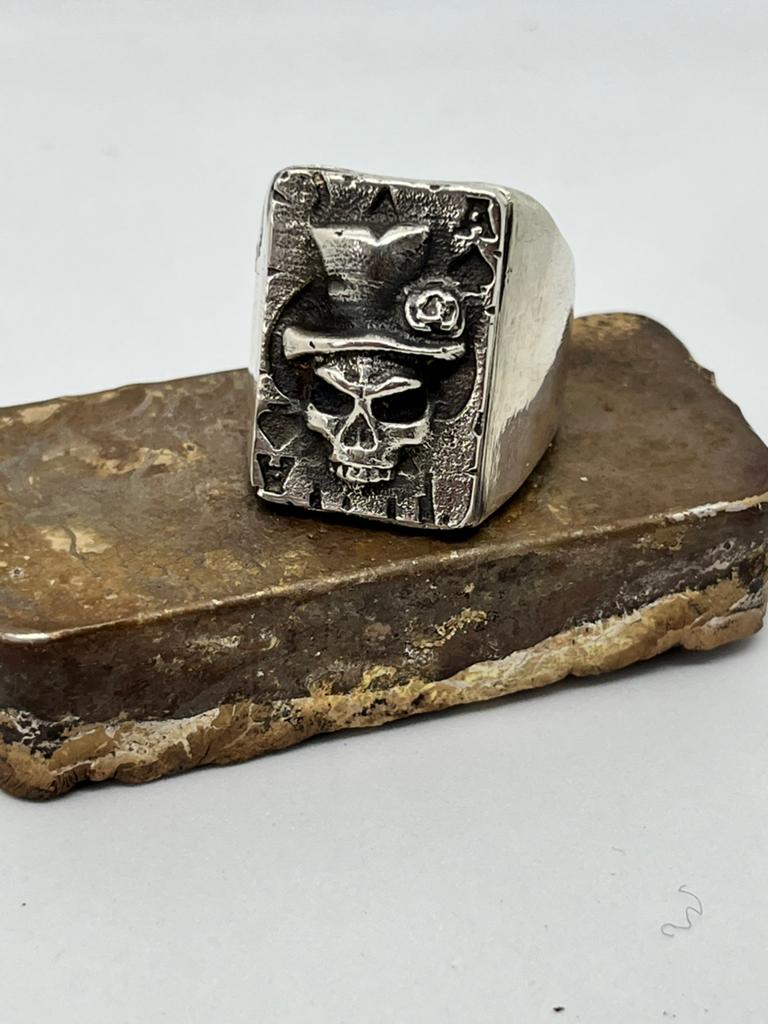 Ace of Spades Skull ring, 20 of groter, Heer, Nieuw, Ophalen of Verzenden