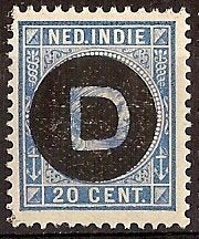 Ned-Indie Dienst 4 postfris 1911, Postzegels en Munten, Postzegels | Nederlands-Indië en Nieuw-Guinea, Verzenden, Postfris, Nederlands-Indië