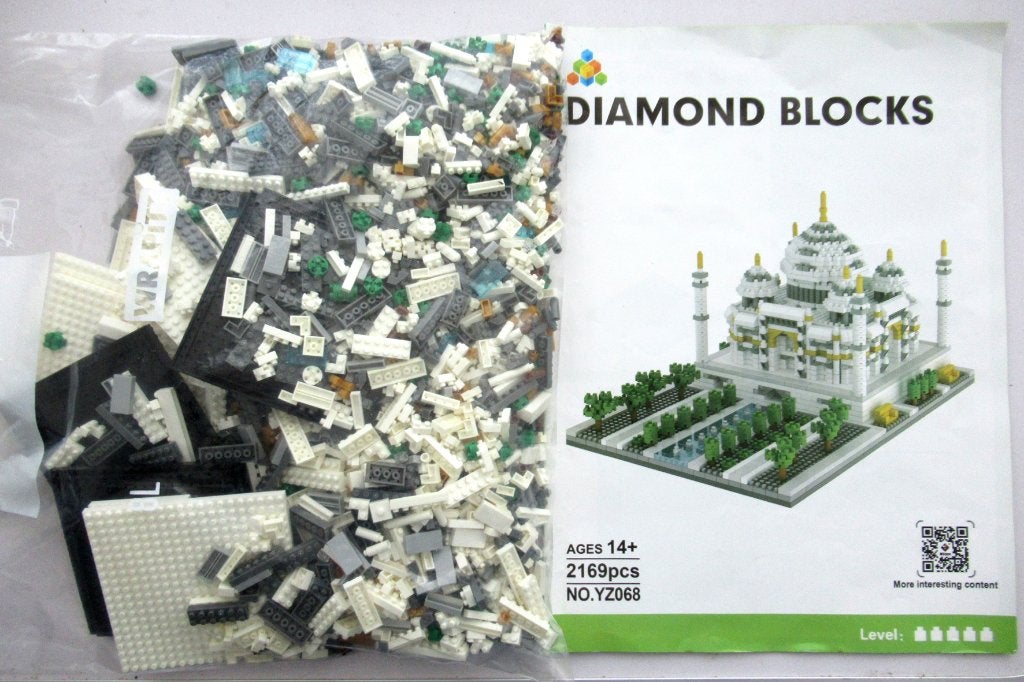 bouwset met nanoblockjes (mini-lego) Moskee, Ophalen, Compleet, Architecture, Zo goed als nieuw