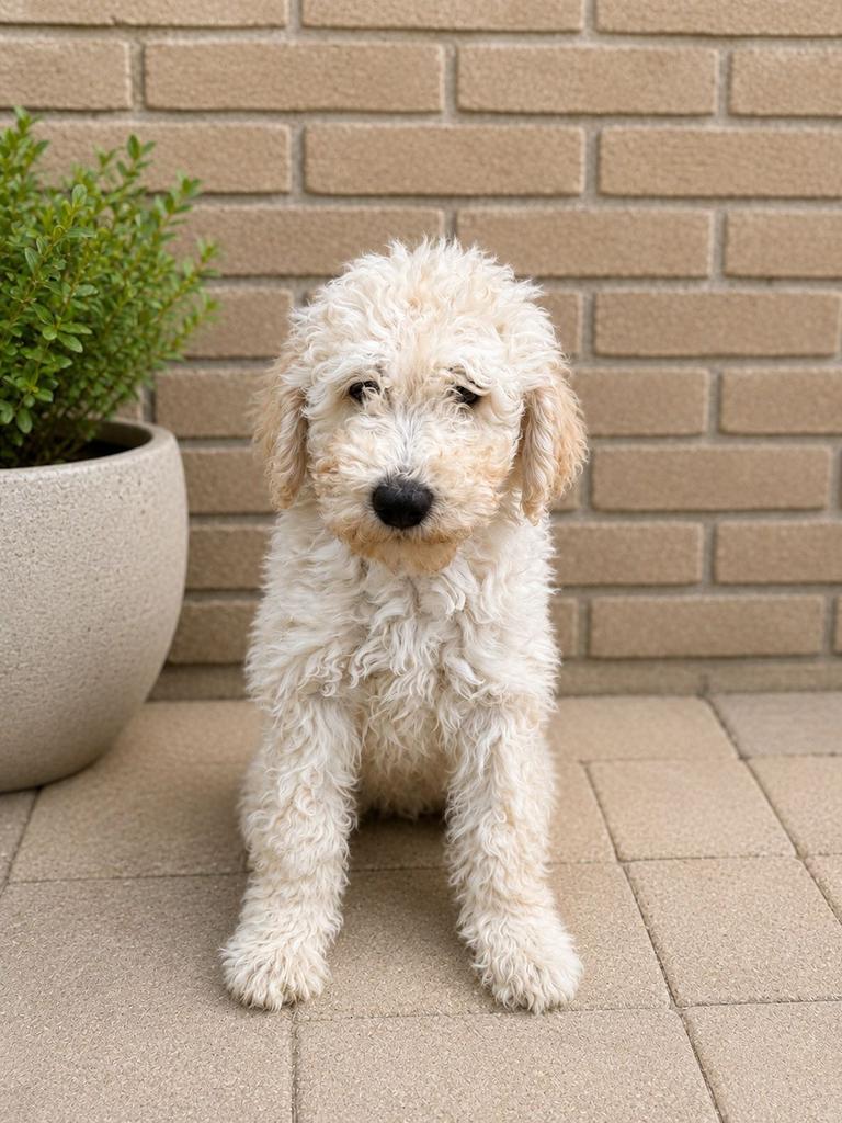 Laatse lieve labradoodle pup, Dieren en Toebehoren, Parvo, Reu, 8 tot 15 weken, Meerdere