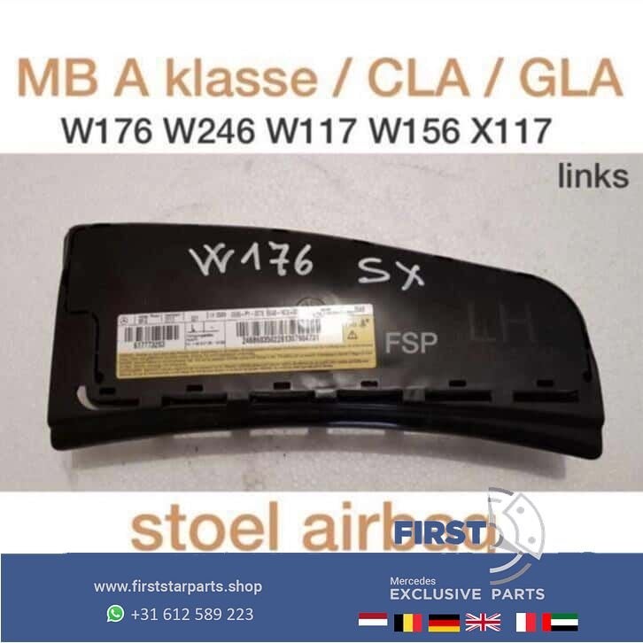 W176 A Klasse W246 B W117 CLA W156 GLA stoel airbag L/R 2018, Gebruikt, -, -, Ophalen of Verzenden