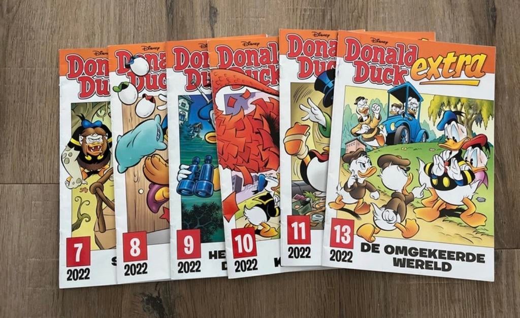 Donald Duck Extra 2022 - Nummers 7 t/m 11 en 13, Boeken, Stripboeken, Meerdere stripboeken, Ophalen of Verzenden, Zo goed als nieuw