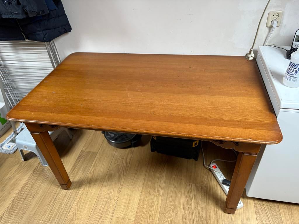 Eiken patine eethoek met 4 stoelen - Wessels Rijssen, Huis en Inrichting, Tafels | Eettafels, Ophalen, Gebruikt, 100 tot 150 cm