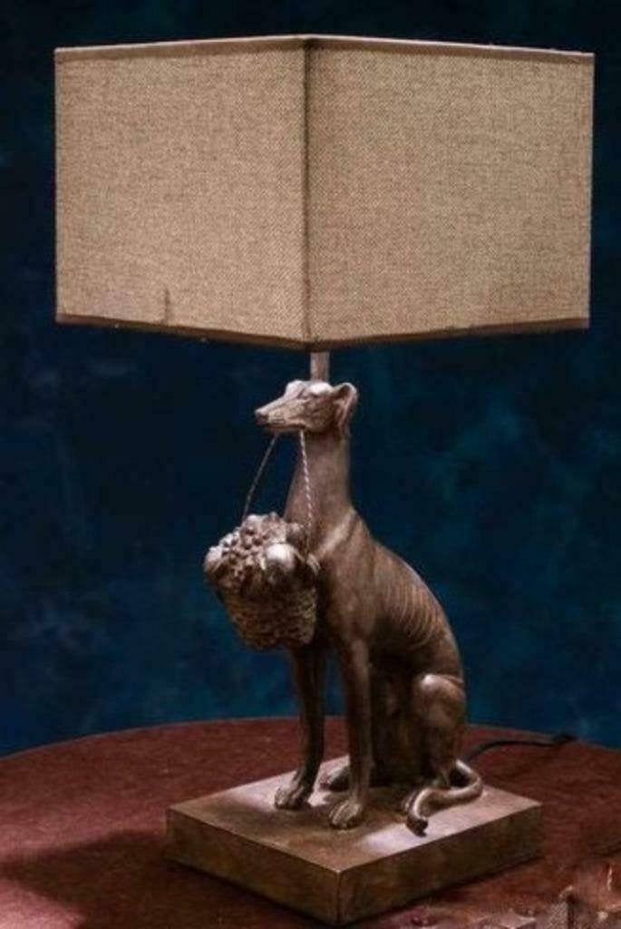 tafel lamp windhond whippet greyhound galgo, Ophalen of Verzenden