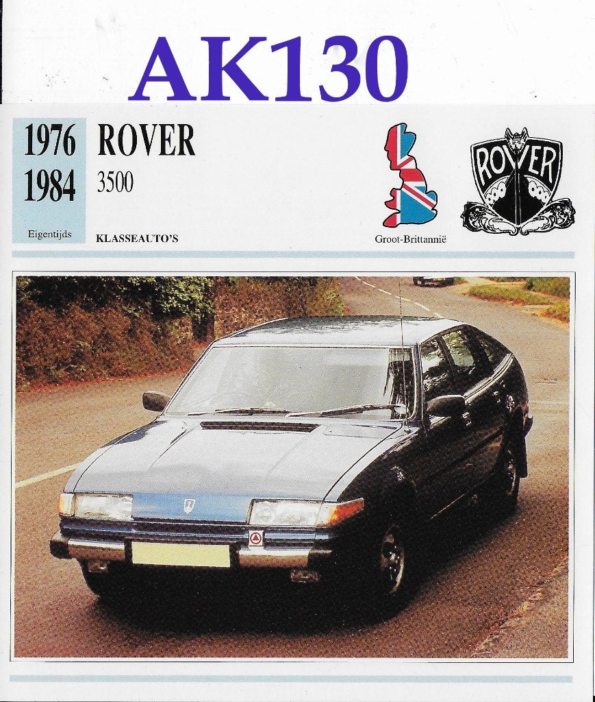 Ak130 autokaart rover 3500 ( 1976 - 1984 ), Ophalen of Verzenden, Zo goed als nieuw, Auto's