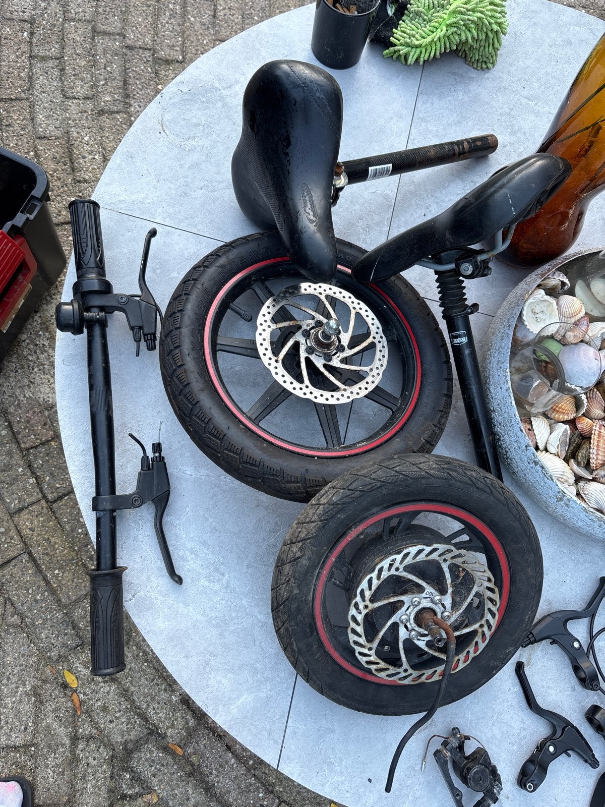 Windgoo onderdelen: wielen, zadels, remmen en meer, Fietsen en Brommers, Gebruikt, Overige materialen, Overige typen, Ophalen