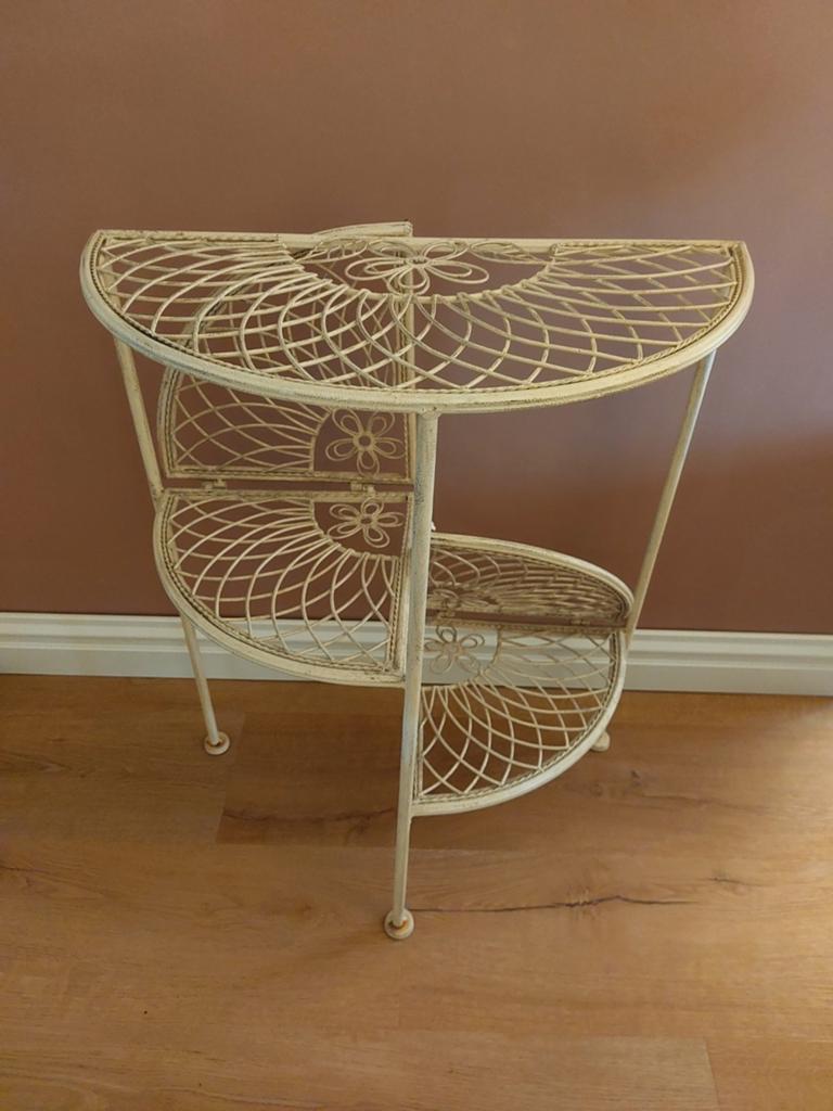 Mooie bijzet tafel / half en heel te gebruiken / 70 cm, Ophalen, Zo goed als nieuw, Overige vormen, 60 cm of meer